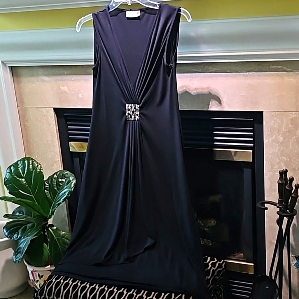 Black Short Sleeve Dress By Wallis Size 12